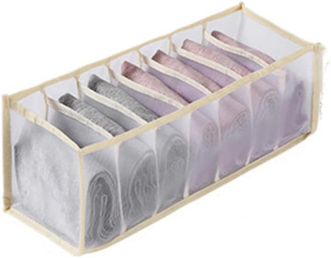 Underwear Storage Box with Compartments Socks Underpants Organizer Drawers Divider Cabinet Drawer