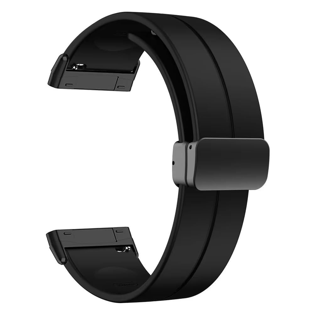 T TECLUSIVE Soft Silicone Strap Band with Magnetic Lock Compatible for Fitbit Versa 4 / Versa 3 / Sense 2 | Adjustable Silicone Rubber Band for Versa 4 3 Sense-image-39