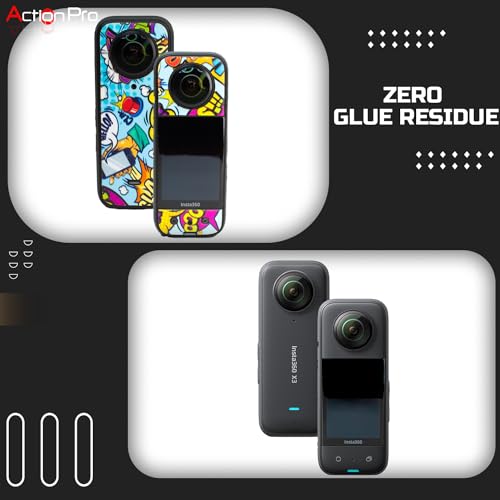 Image of Action Pro Camera Waterproof Skin Compatible with Insta360 X3 Action Camera (Yellow & Blue)