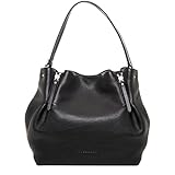 Burberry Women's Medium Maidstone Leather & Canvas Handbag Black