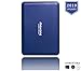 Produktbild Externe Festplatte tragbare 500GB -2,5Zoll USB 3.0 Backups HDD Tragbare für TV,PC,Mac,MacBook, Chromebook, Xbox One, Wii u,PS4, Laptop,Desktop,WindowsBlau 500GB