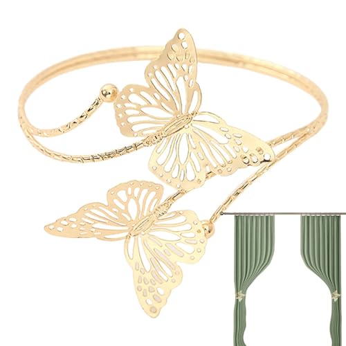 Abrazaderas De Cortinas - Abrazos De Cortina, Cortinas De Mariposa De Metal | Class Tener, Soporte Decorativo Para Cortinas De Ventana De Lujo, Accesorios