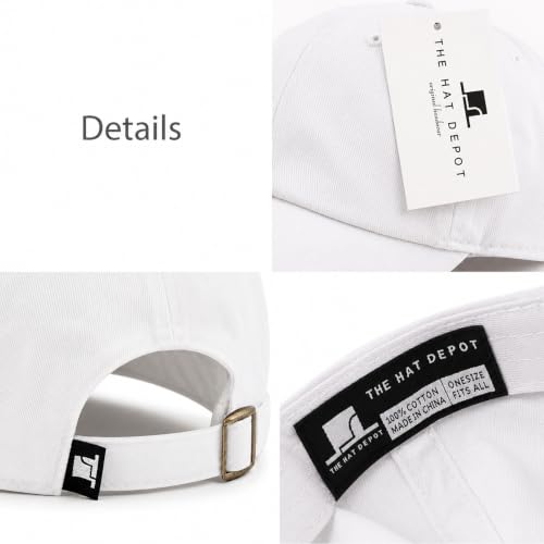 Image of USA Flag & Embroidery Premium 100% Cotton Low Profile Adjustable Baseball Dad Cap
