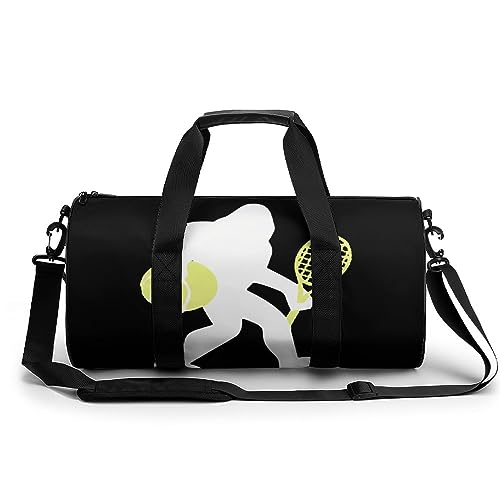 Bigfoot borsone da viaggio leggero con stampa da tennis per palestra sport da uomo e donna Stile: MHXYZHW