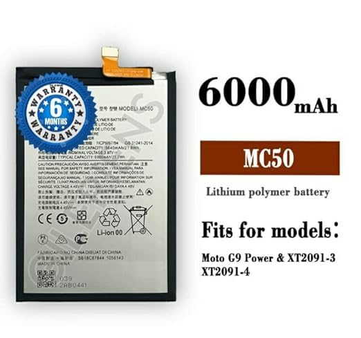 Image of Original MC50 Battery for Motorola G9 Power XT2091 XT2091-3 Battery with 6 Month Warranty** (GG61)