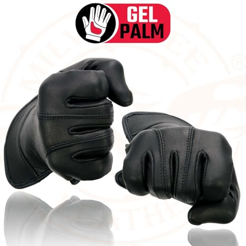 Image of Milwaukee Leather Women's Leather Lightweight Motorcycle Lined Driving Hand Gloves - X-Small