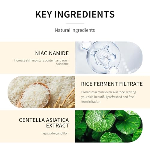 NICEFACE Milk Glow Toner for Face - Deep Hydrating Milky Facial Toner with Niacinamide, Refreshing Skin, Moisturizer & Smooth, Ordinary Toner Skin Care, Cruelty Free, Vegan (100ml)