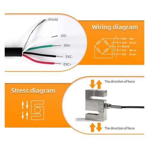 Báscula electrónica DIY con celda de carga tipo S de 50 kg y conversor HX711 AD 4