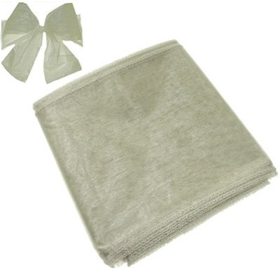 Wedding Accessories and Giftware Silver Organza Chair Bows Pack of 6 (X80045)