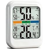 G.CATACC Termometro Ambiente Interno, Igrometro Digitale per Ambiente Misuratore di Umidità e Temperatura Interno per Casa, Asilo Nido, Terrario, Incubatrice, Serra