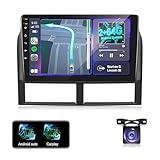 Car Radio for Jeep Grand Cherokee 1999-2004, [2+64] Volxcereo 9 inch Touchscreen Stereo with Carplay/Android Auto, GPS Navigation, WiFi, Bluetooth, SWC, FM/RDS, EQ