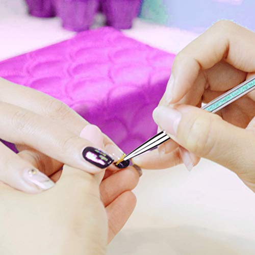 image for SUMAJU 5 Pcs Nail Painting Brush Set, Nail Liner Nail Art Brushes Acry