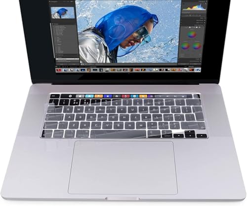 Cover Tastiera Ultra Sottile Trasparente per MacBook Pro 13 pollici M2 M1 2023 2022 2021 2020 A2338 A2289 A2251 Touch Bar, Cover Tastiera Trasparente per MacBook Pro 16 pollici 2020 2019 A2141