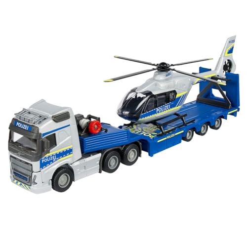 Majorette - Volvo Polizei-Transporter FH-16 (35 cm) – LKW mit Auflieger...