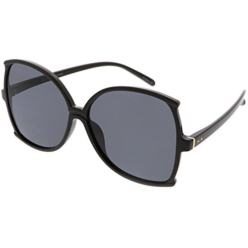 zeroUV - Women's Oversize Slim Arms Neutral Colored Lens Butterfly Sunglasses 61mm2