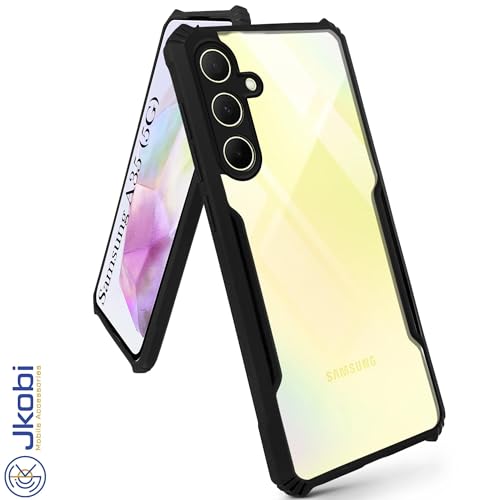 Image of Jkobi Back Case Cover for Samsung Galaxy A35 5G (Shockproof with Polycarbonate Clear Panel | Professional Black)