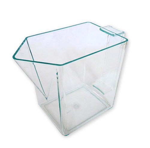 3er Schüttenkasten LUXUS grün transparent inkl. 3 Schütten/Mehlschütte/Küchenschütte