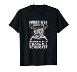 Karpfen Hecht Mann Carp Fishing Finger weg von meiner Rute T-Shirt