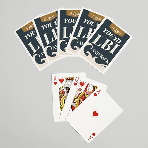 Lantern Press Love You to LBI and Back, Deck Poker 52 Cartas miniatura 7