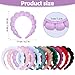 RAISEY 10 Pcs Velvet Cloth Spa Headbands for Women - Soft Hair Band for Makeup Application, Face Wash, and Beauty Routines