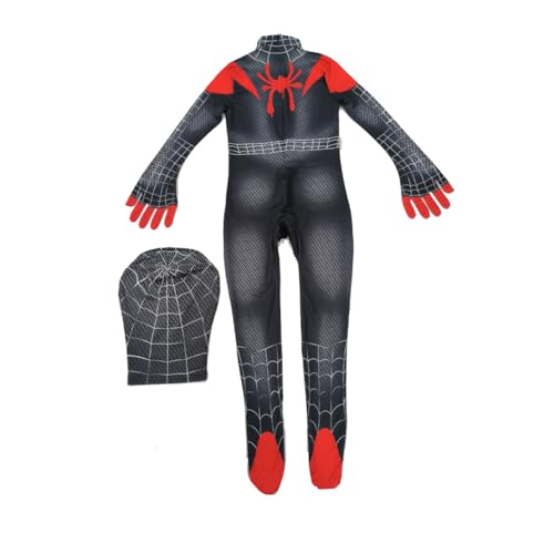 Image of PATPAT Cosplay Bodysuit Costume With Mask, Fabric, Size M, Ages 7-8 | Easy Dressing, Comfortable Wear, Coordinated Look, Flexible Fit, Party Ready, Check Size Guide Before Ordering