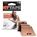 KT TAPE Original Cotton Elastic Kinesiology Therapeutic Sports Tape, 16 Ft Uncut Roll, Breathable, Free Videos, Pro & Olympic Choice, Beige