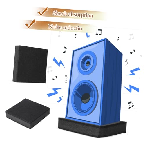 Almohadilla de aislamiento para absorción de sonido en altavoces de goma y plástico miniatura 7