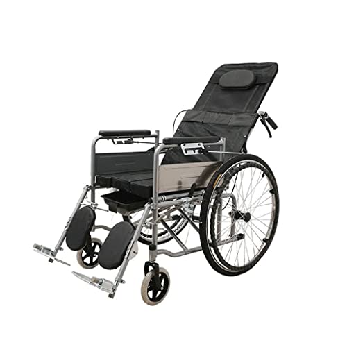 調節可能なフットレストとフルレングスの腕を備えた18インチの頑丈な折りたたみ式車椅子高齢者および身体障害者用の自走式車椅子