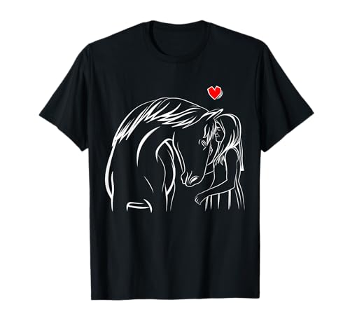 Pferde Mädchen Liebe Reiterin Pferd Liebhaberin T-Shirt