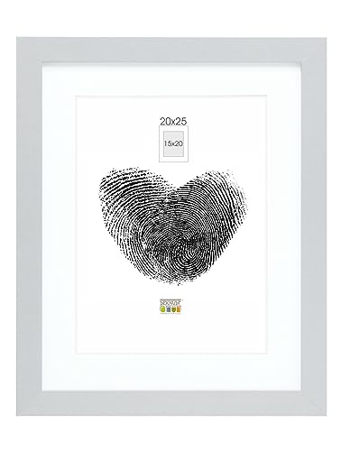 Deknudt Frames S66KD1-P1-20.0X25.0 - Cornice quadro / foto Basic, bordi in legno/MDF, colore argento, 20 x 25 cm