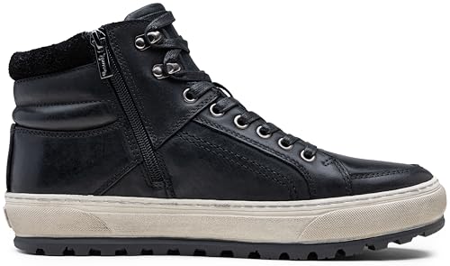 Jousen Fashion Mens Casual Shoes High Top Leather Sneakers for Men2