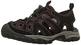 Northside Unisex-Child Burke II Athletic Sandal, Black/Red, 2 Little Kid