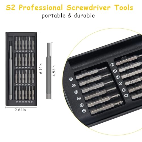 Image of 24 in 1 Precision Screwdriver Set, Multipurpose Manual Screwdriver Tool, CRV Magnetic Driver Bits & Storage Box, Repair Tool Kit for Electronics Computer Tablet Eyeglass Mini Repair Tool Kit