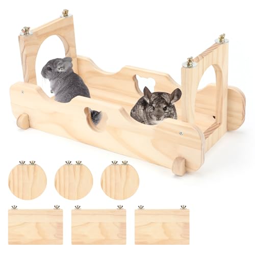 Rypet Wood Chinchilla Suspension Bridge, Pine Wood Chinchillas Le...