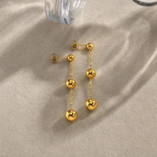 Pendientes de cuentas con borlas colgantes y diseño boho de semental para mujer 3