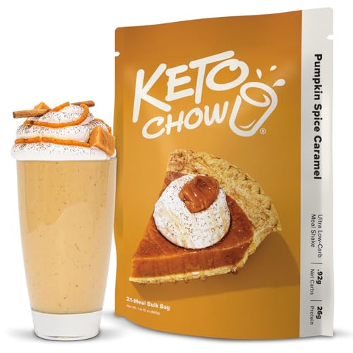 Keto Chow Pumpkin Spice Caramel | Keto Meal Replacement Shake