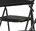 Ameriwood Home Cosco 5-Piece Folding Table and Chair Set, Black