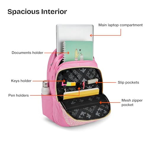 Image of Nasher Miles Polyester Laptop Backpack | Ideal for College, School, Office & Travel | Men, Women, Boys, Girls