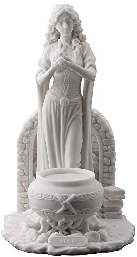 Veronese Design Brigid Goddess of Hearth and Home Statue Figurine Holding Sacred...