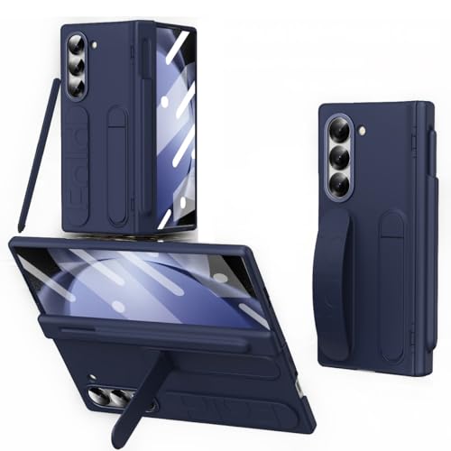 Coque Z Fold 5 antichoc avec porte-stylo et charnière de protection intégrale