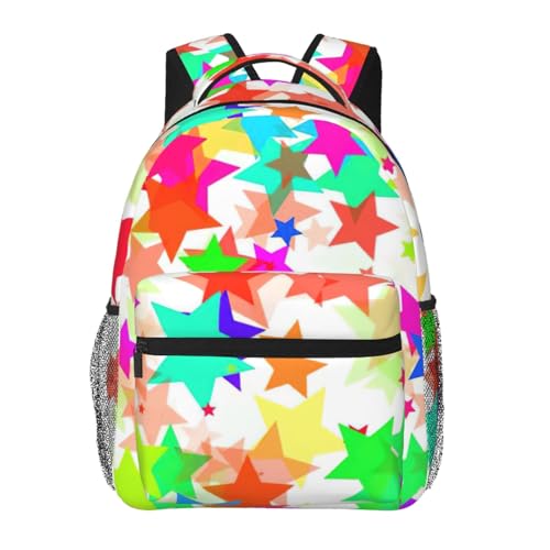Mochila para viajes y vacaciones casual con estrellas