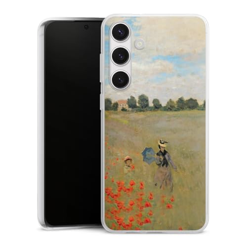 Coque Samsung S24 Plus en silicone souple et flexible avec motif artistique Monet