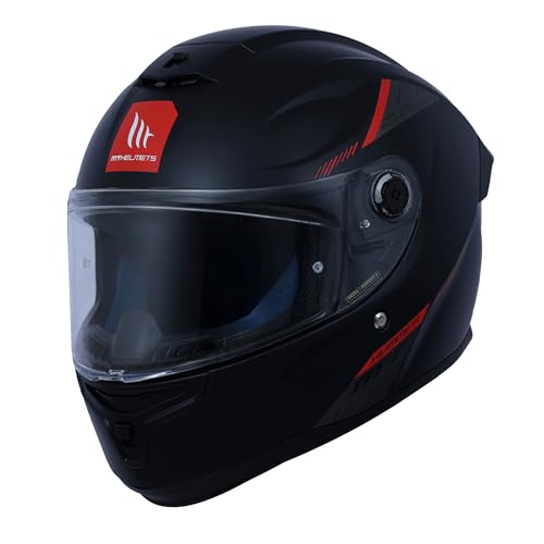 Image of MT Helmets Hummer B Solid Full Face Helmet - DOT, ISI & ECE R22.06 Certified, Polycarbonate Shell, Dual‑Density EPS, Pinlock‑Ready, Micrometric MDTC Fastener (~1450 g)