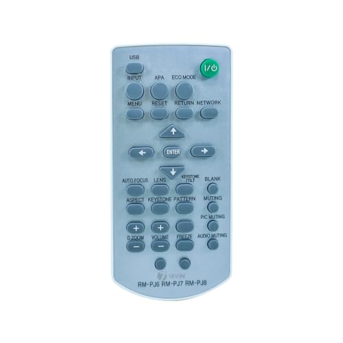 Image of 7SEVEN Compatible for Sony Projector Remote Original Model RM-PJ6 RM-PJ7 RM-PJ8 Controller Suitable for VPL-EX7 ES1 ES2 ES4 CX70 CX71 CX80 EX345 EX430 EX435 EX450 EX455 EX570 Projectors Models