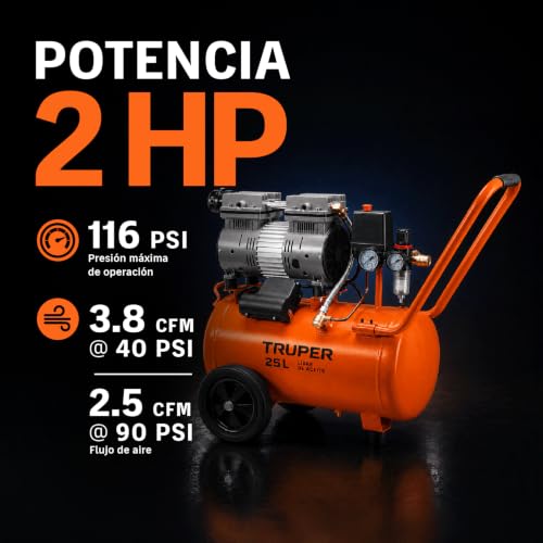 Compresor de aire Truper 25 litros 2 compresor de aire truper 25 litros marca TRUPER (2)