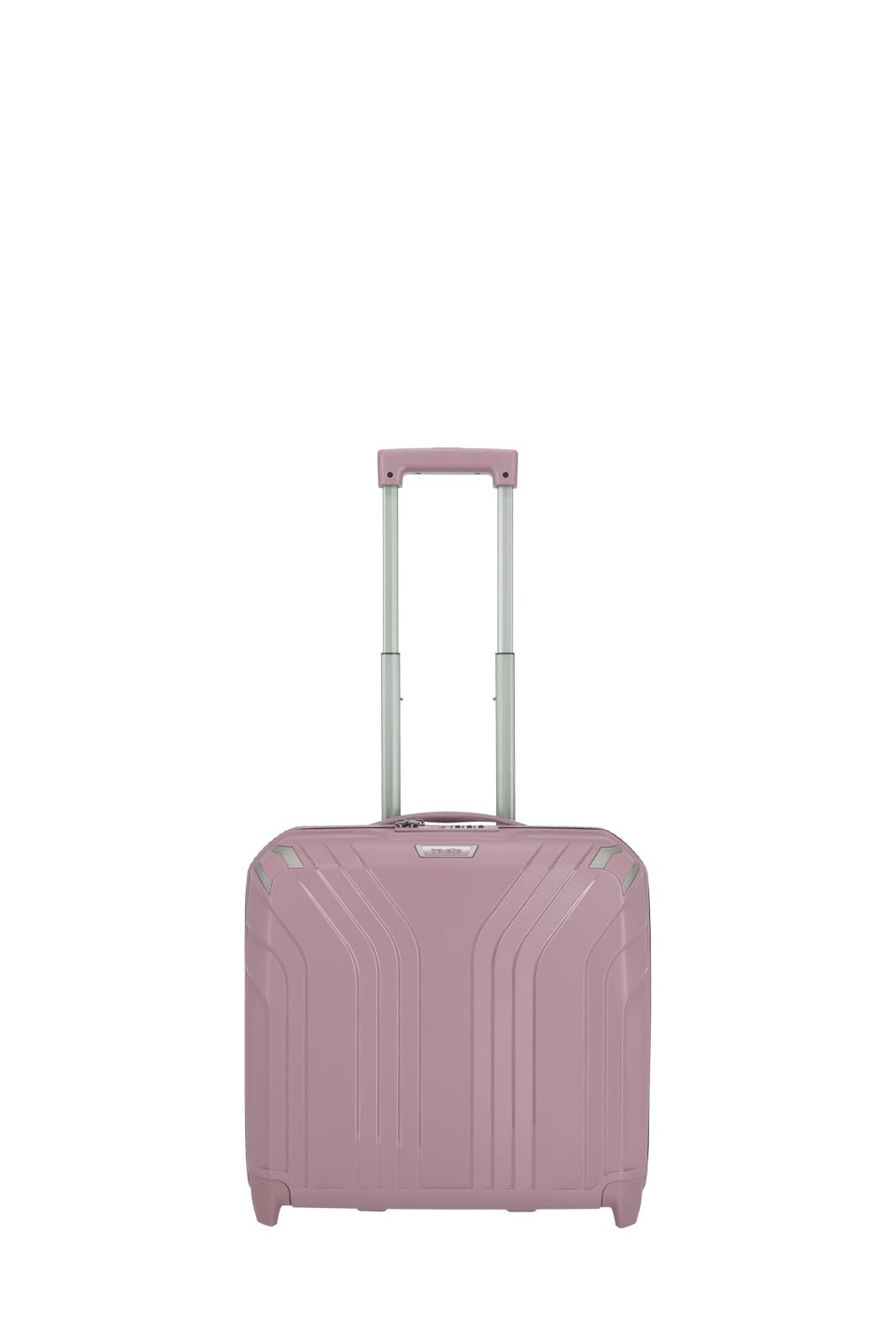 travelite 2 ruote bagaglio a mano trolley per laptop guscio rigido con fodera riciclata, ELVAA: elegante trolley business con angoli protettivi, 42 cm, 30 l