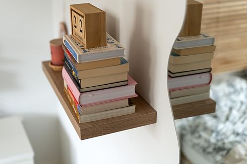 Velano - Bücherregal Wand - Wandregal 79,5x23,5 cm - Regal Wand - Schweberegal - Hängeregal - Regalbrett - Sonoma Eiche - Küchenregal - Bücherregal Kinder - Deko Wohnzimmer - Gewürzregal Wand