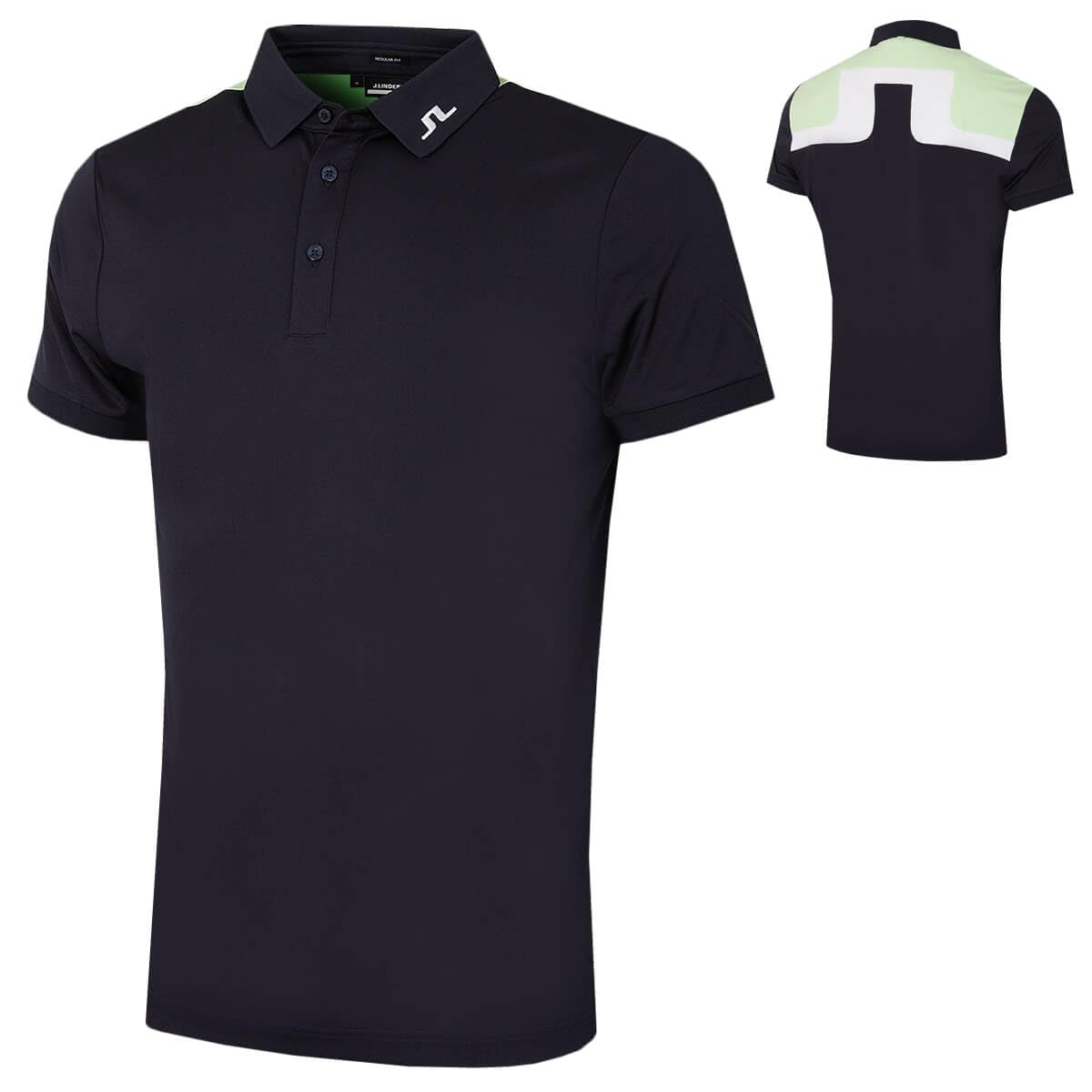 J.Lindeberg Mens Jeff Reg Fit Polo Shirt - JL Navy - S