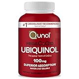 Qunol Ubiquinol CoQ10 100mg Softgels, Qunol Mega Ubiquinol 100mg - Superior Absorption - Active form of Coenzyme Q10 for Heart Health - 2 Month Supply - 60 Count