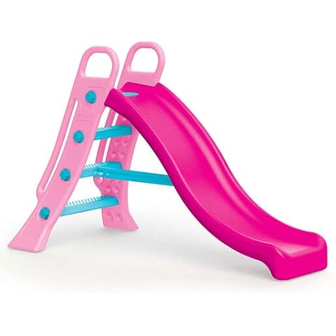 Dolu Big Pink Garden Slide with Water Feature Cover